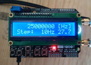 Si5351Aを利用したパルスジェネレータの表示